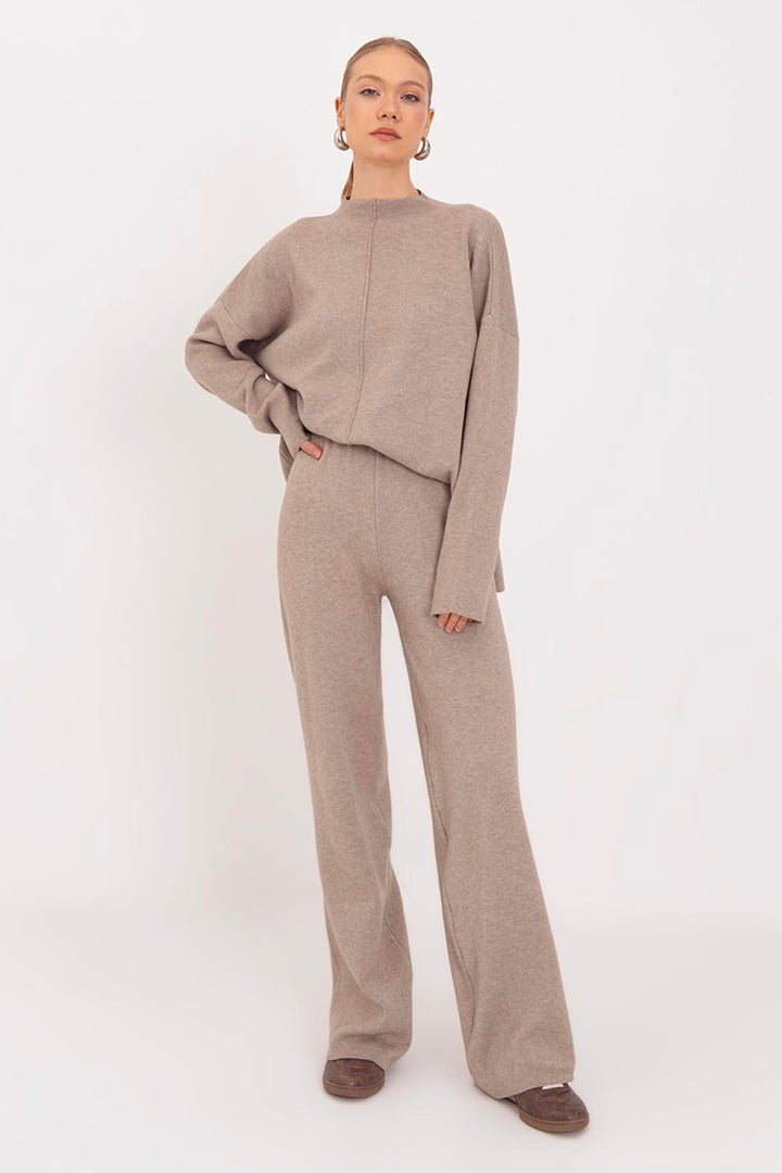 BSL Women Wide Leg Knitted Trousers - Pristina