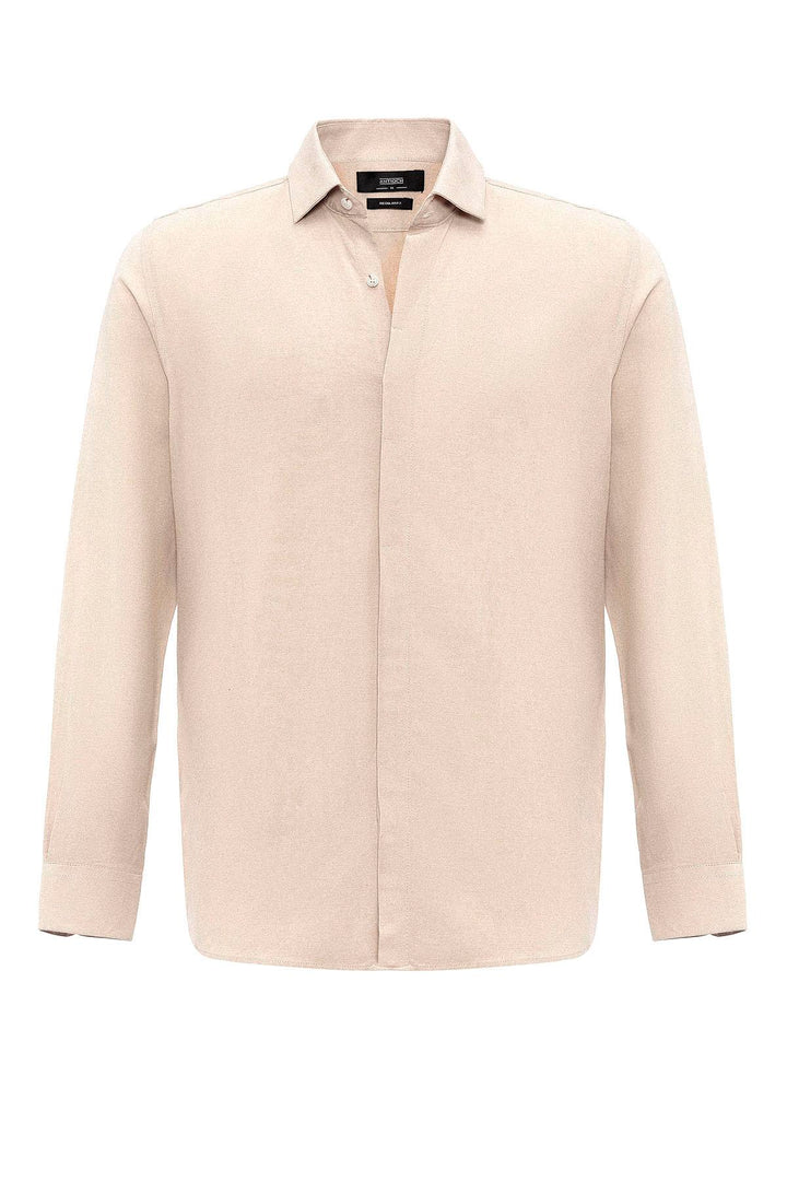 ANT Hidden Button Linen Blend Men's Shirt - Sorel-Tracy