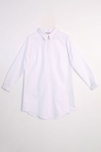 TLD Women Allday White Hidden Snap Shirt Tunic - Marcianise