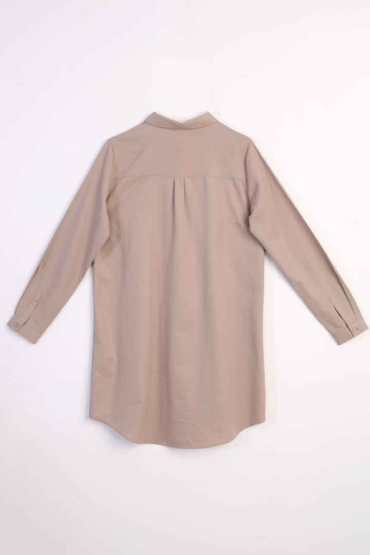 TLD Women Allday Mink Hidden Snap Shirt Tunic - Córdoba