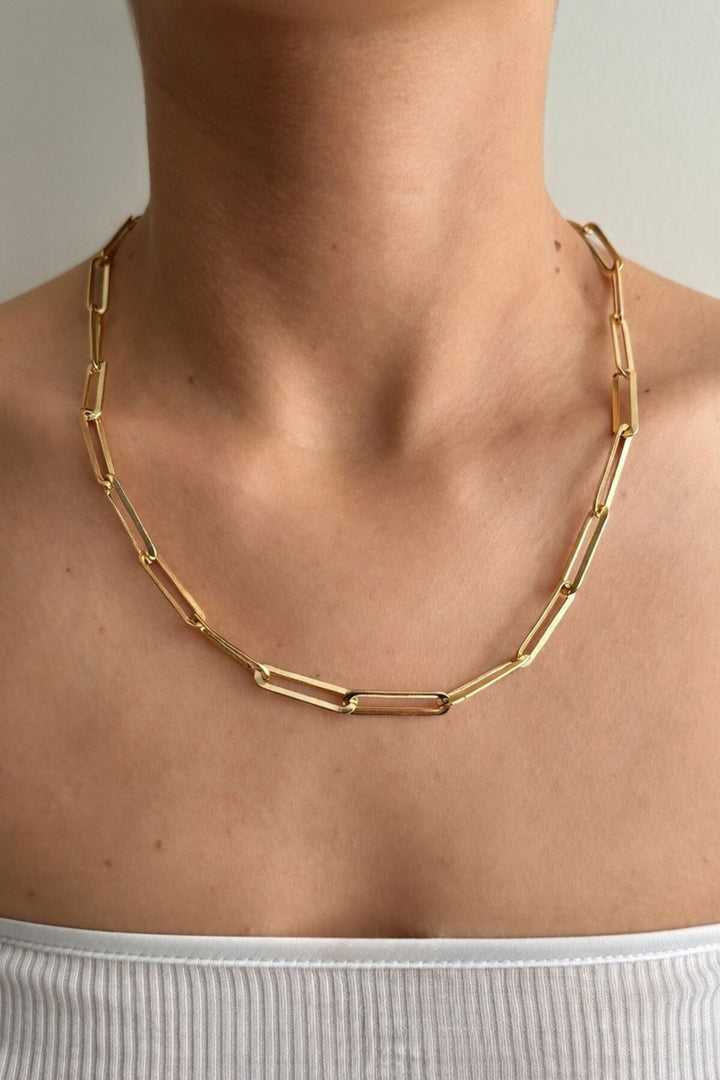 Gold Ataç Zincir Kolye - Costa Mesa