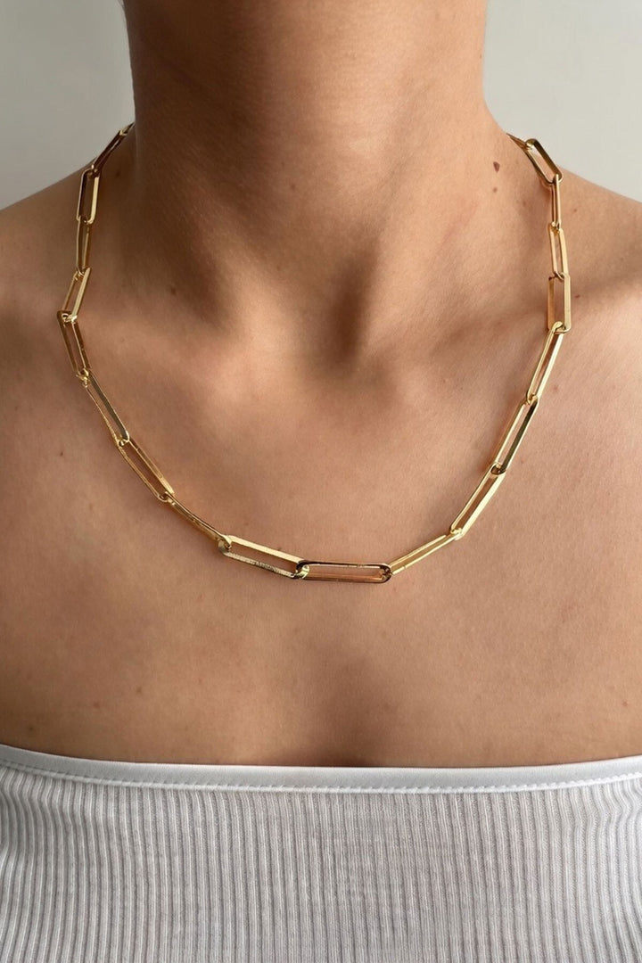 Gold Ataç Zincir Kolye - Costa Mesa