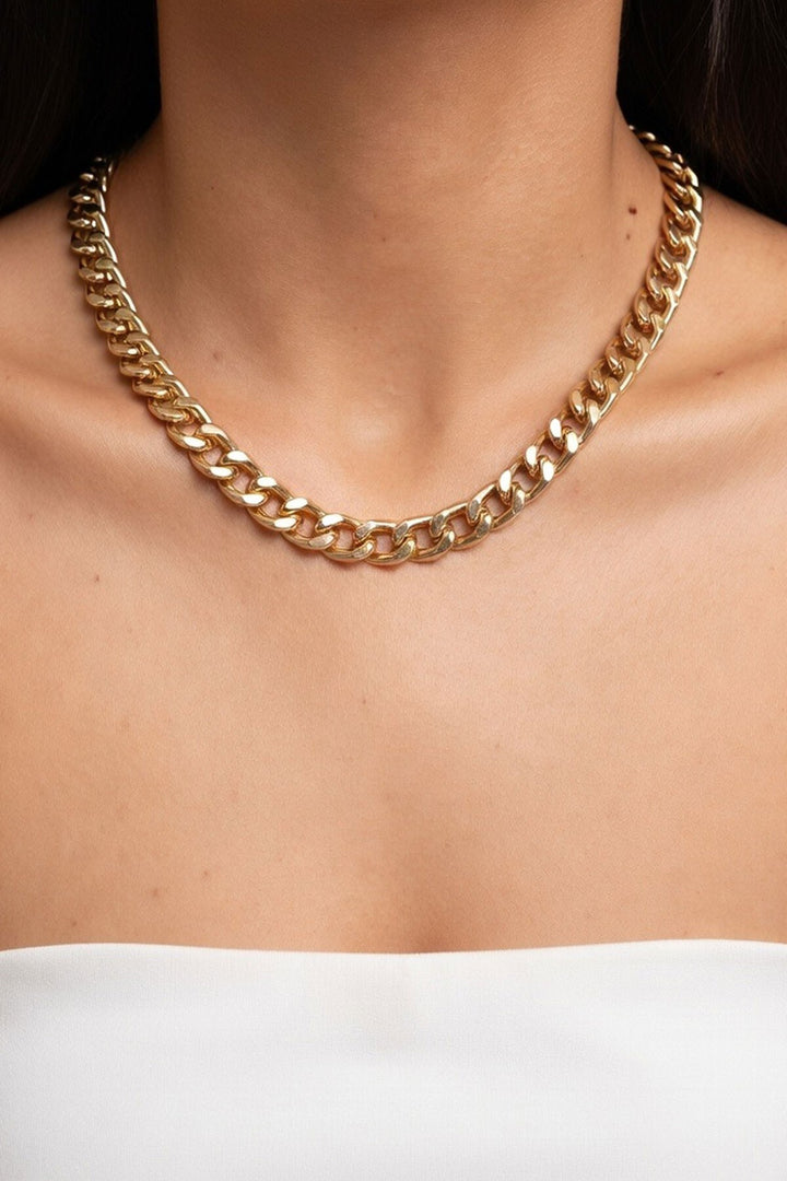 Gold Ekstra Kalın Zincir Klasik Model Kolye - Bonita Springs