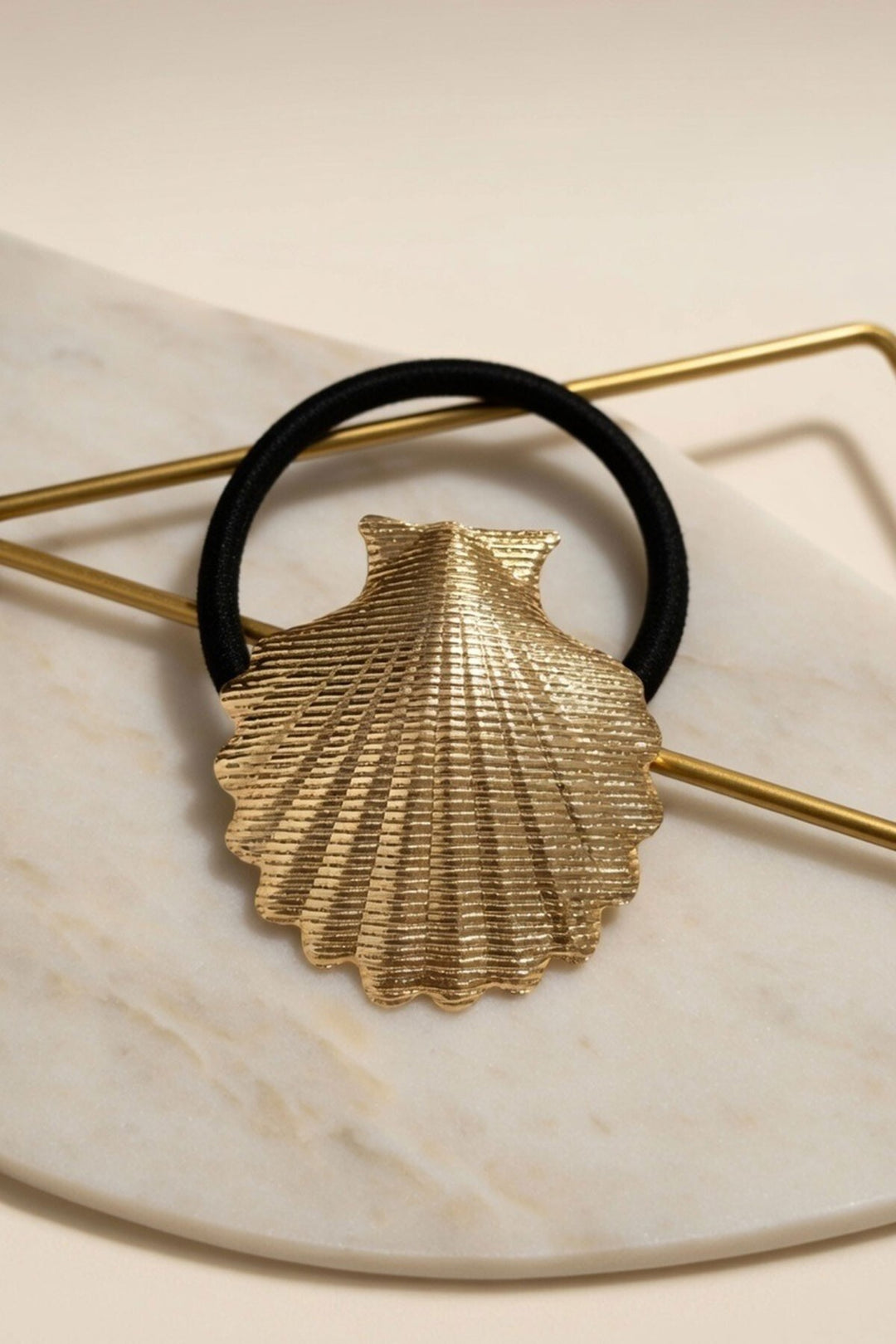 Gold İstiridye Kabuklu Saç Tokası - Ciudad del Carmen