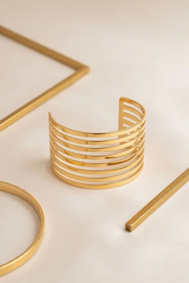 Gold Kaburga Model Bileklik - Ashton