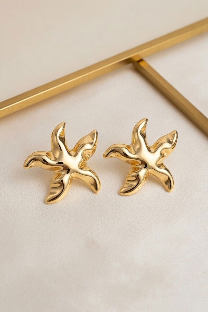 Gold Yıldız Küpe - Siena