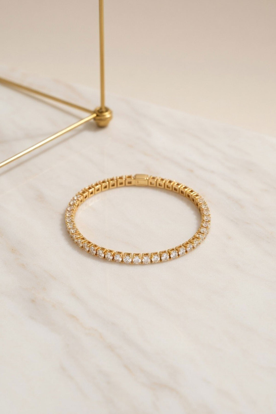 Gold Zirkon Taşlı Klipsli Bileklik - Rancho Santa Margarita