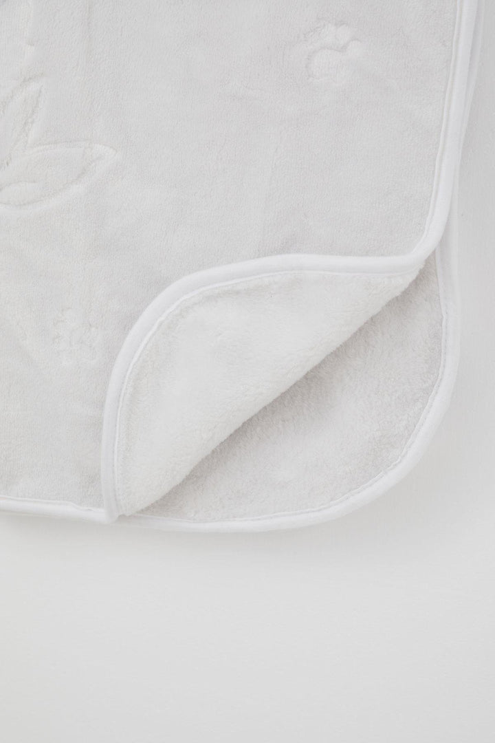BRE Golden Golden Newborn Baby Blanket Embossed Embossed Monkey Printed Standard, Light Grey - McMinnville