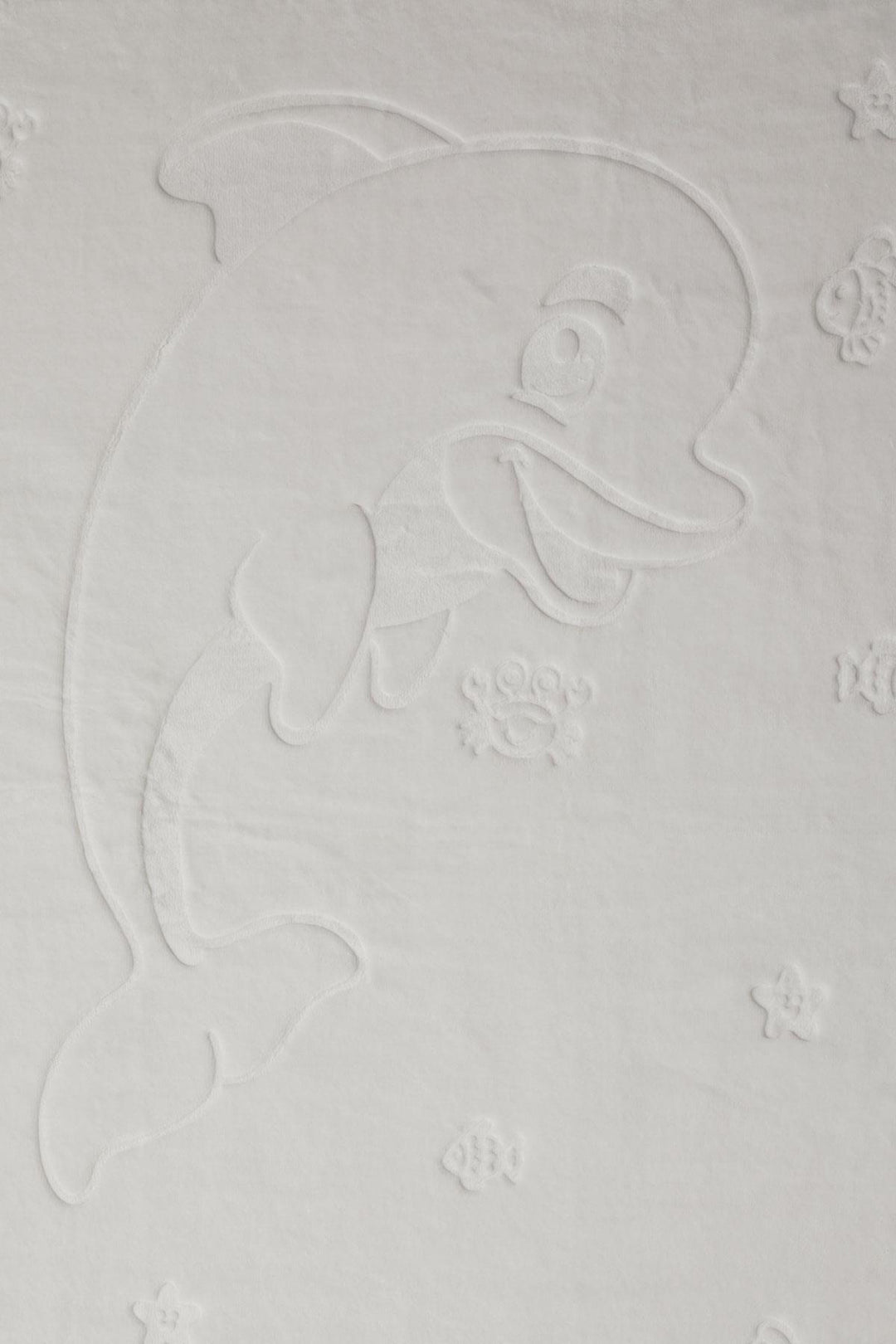 BRE Golden Golden Newborn Baby Blanket Embossed Embossed Dolphin Printed Standard, Light Grey - Calumet City
