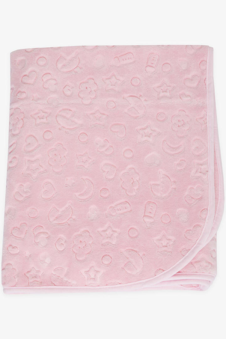 BRE Breeze Golden Newborn Baby Blanket Embossed Embossed Pattern Pink - Santa Clara del Cobre