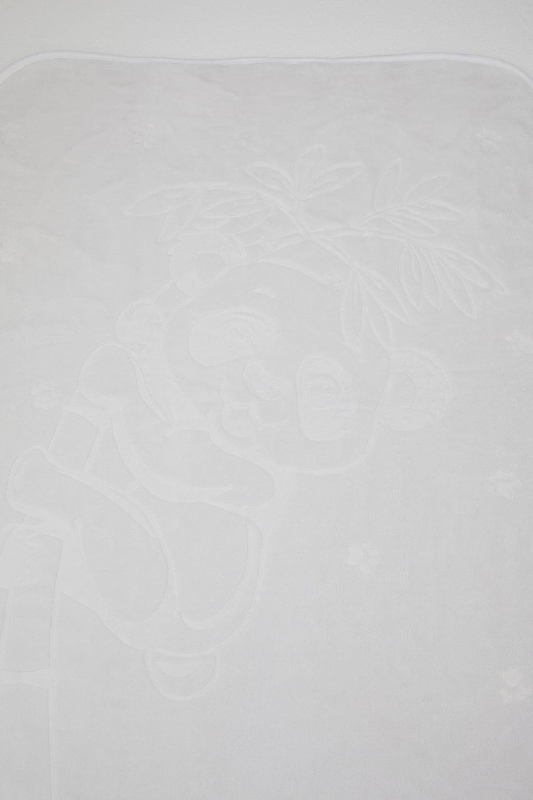 BRE Golden Golden Newborn Baby Blanket Embossed Embossed Monkey Printed Standard, Light Grey - McMinnville