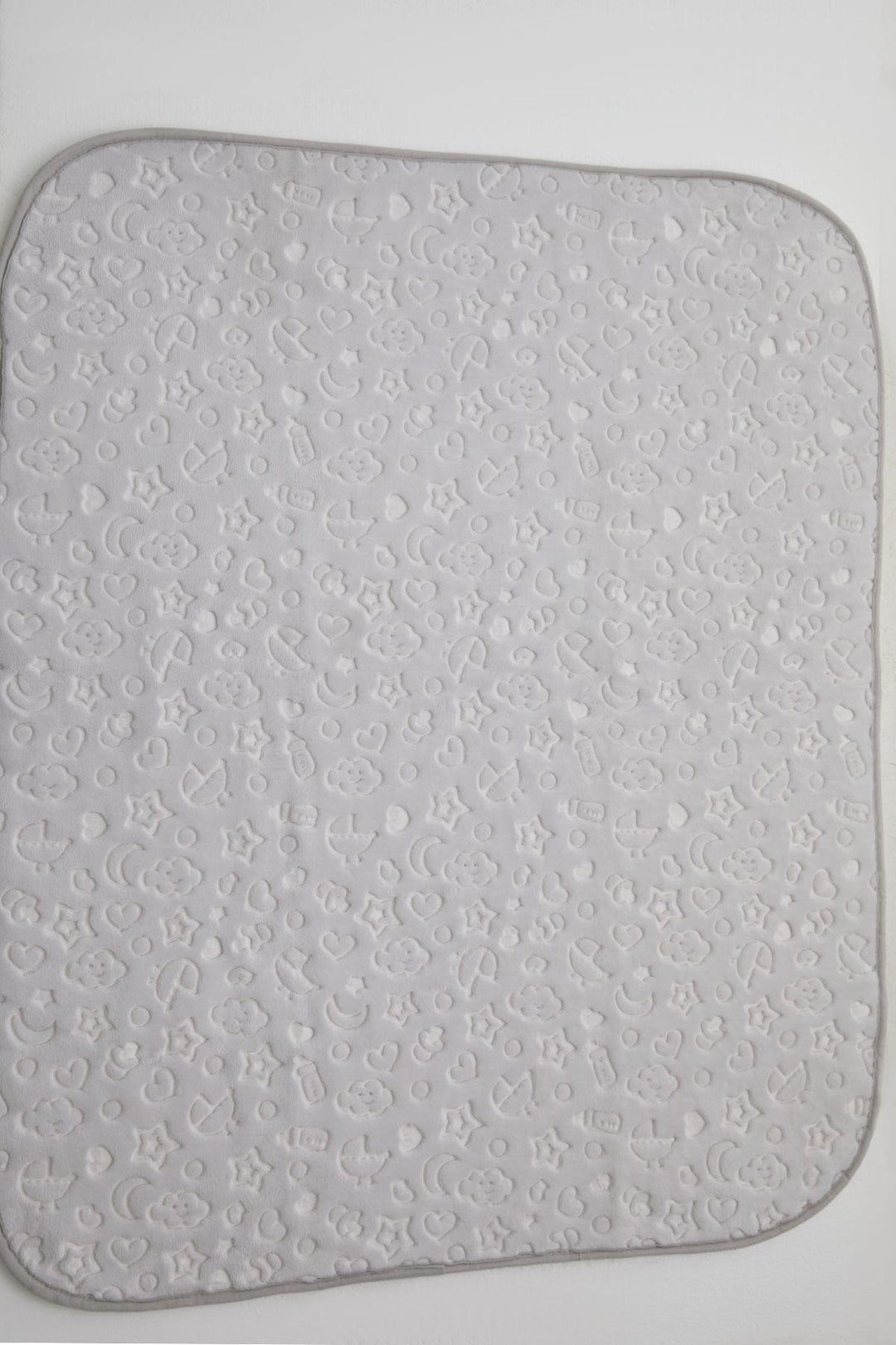 BRE Golden Golden Newborn Baby Blanket Embossed Embossed Pattern Standard, Light Grey - Huntsville