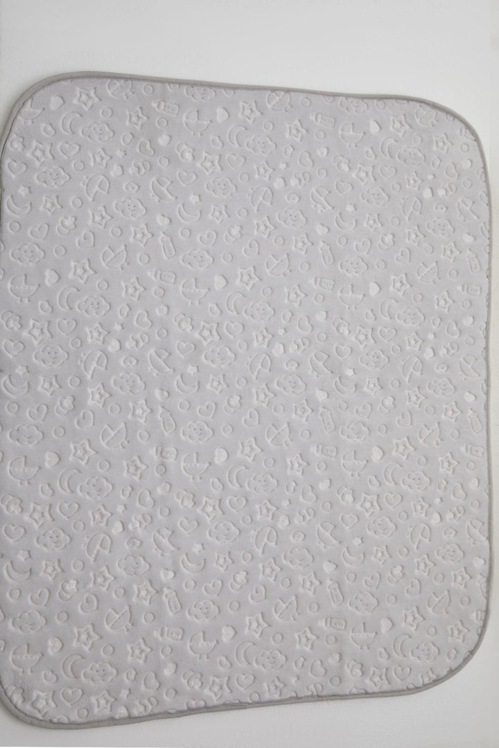 BRE Golden Golden Newborn Baby Blanket Embossed Embossed Pattern Standard, Light Grey - Huntsville