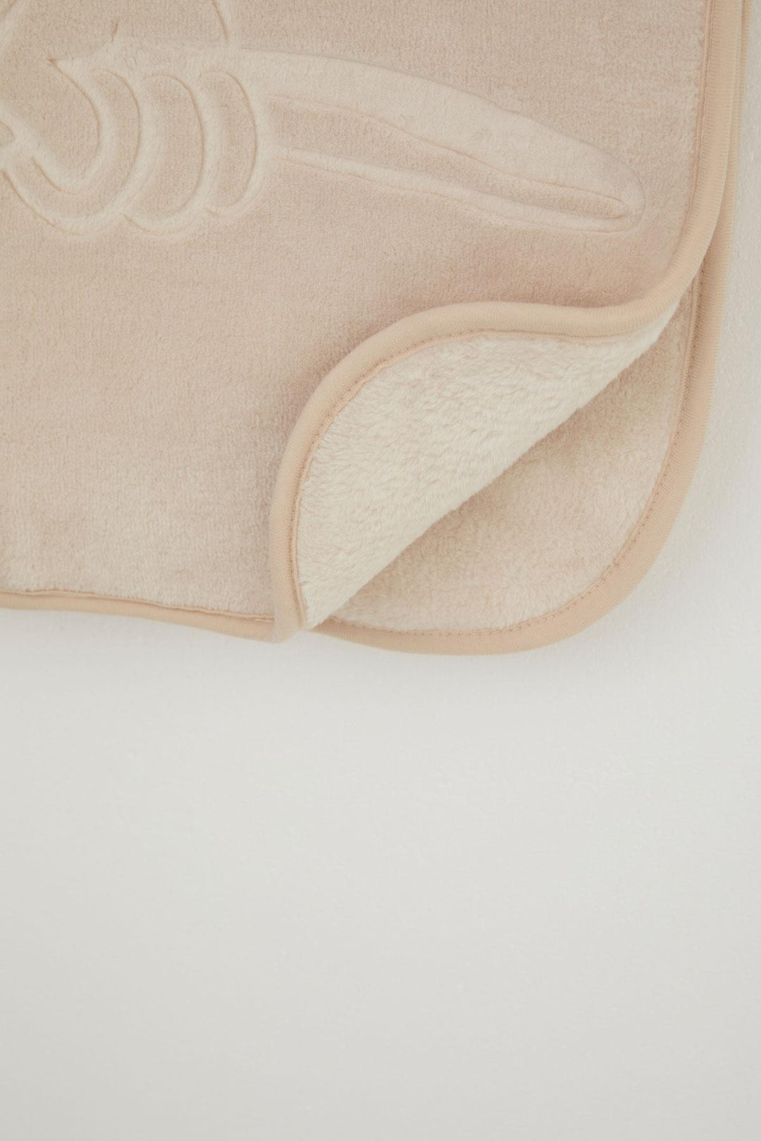 BRE Golden Golden Newborn Baby Blanket Embossed Embossed Monkey Printed Standard, Beige - Temascal