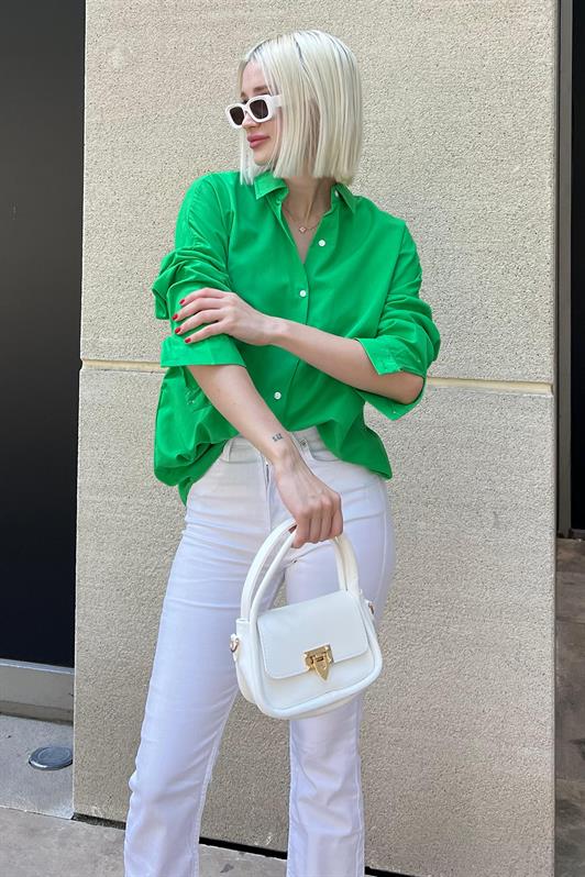 MDX Mad Girls Green Oversized Shirt MG1369 - Coventry