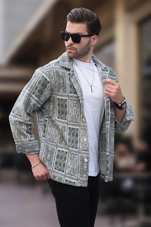MDX Haki Patterned Single Pocket Men's Polar Shirt 6751 - Socorro