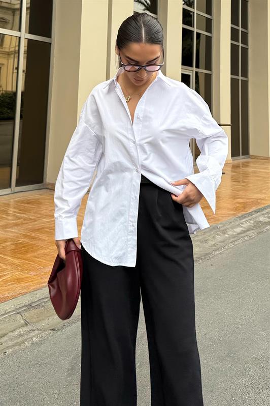 MDX White Basic Women's Shirt Mg2355 - Aloha