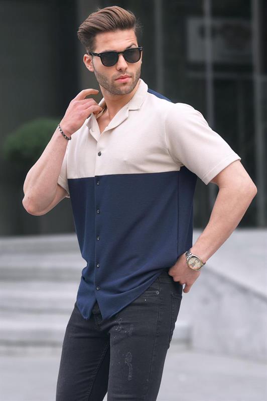 MDX Navy Short Sleeve Men's Shirt 6707 - Vólos