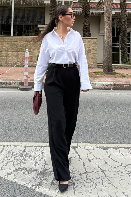 MDX White Basic Women's Shirt Mg2355 - Aloha