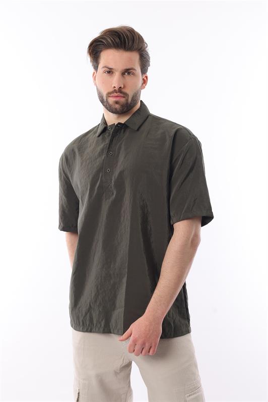 MDX Haki Oversize Comfort Fit Short Sleeve Shirt 6744 - Buena Vista Tomatlán