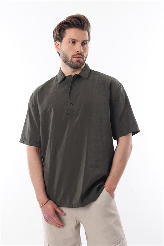 MDX Haki Oversize Comfort Fit Short Sleeve Shirt 6744 - Buena Vista Tomatlán