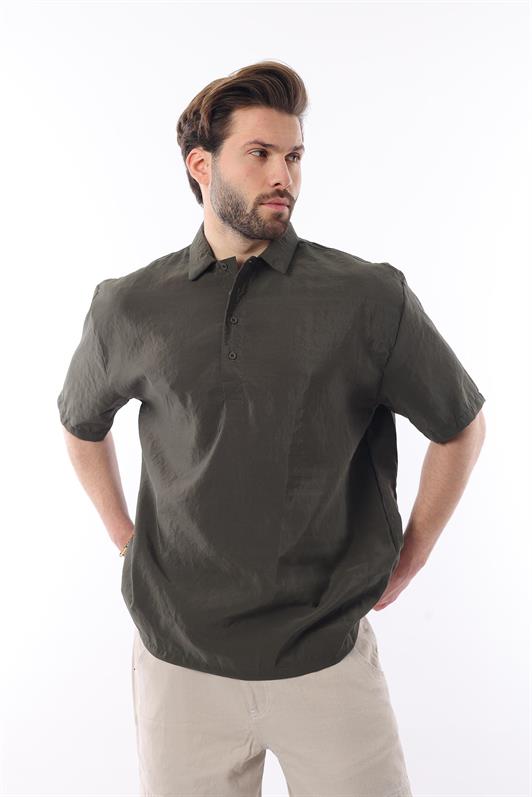 MDX Haki Oversize Comfort Fit Short Sleeve Shirt 6744 - Buena Vista Tomatlán