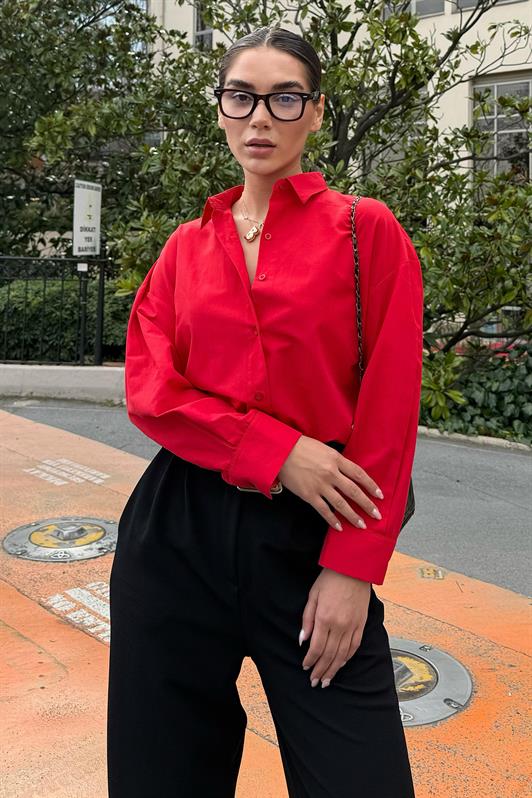MDX Red Basic Women's Shirt Mg2355 - Brookline