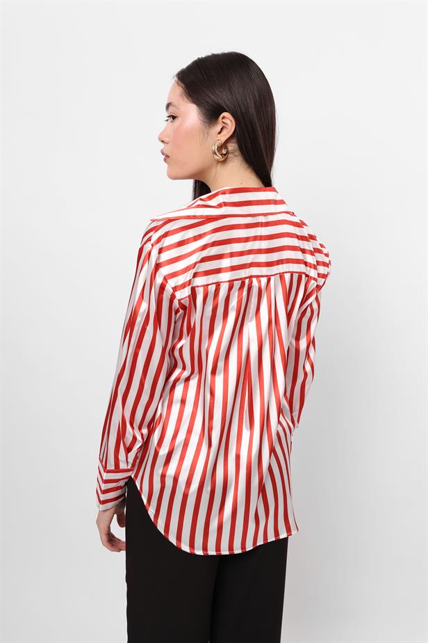 RYN Wholesale Striped Shirt Red - Woolwich