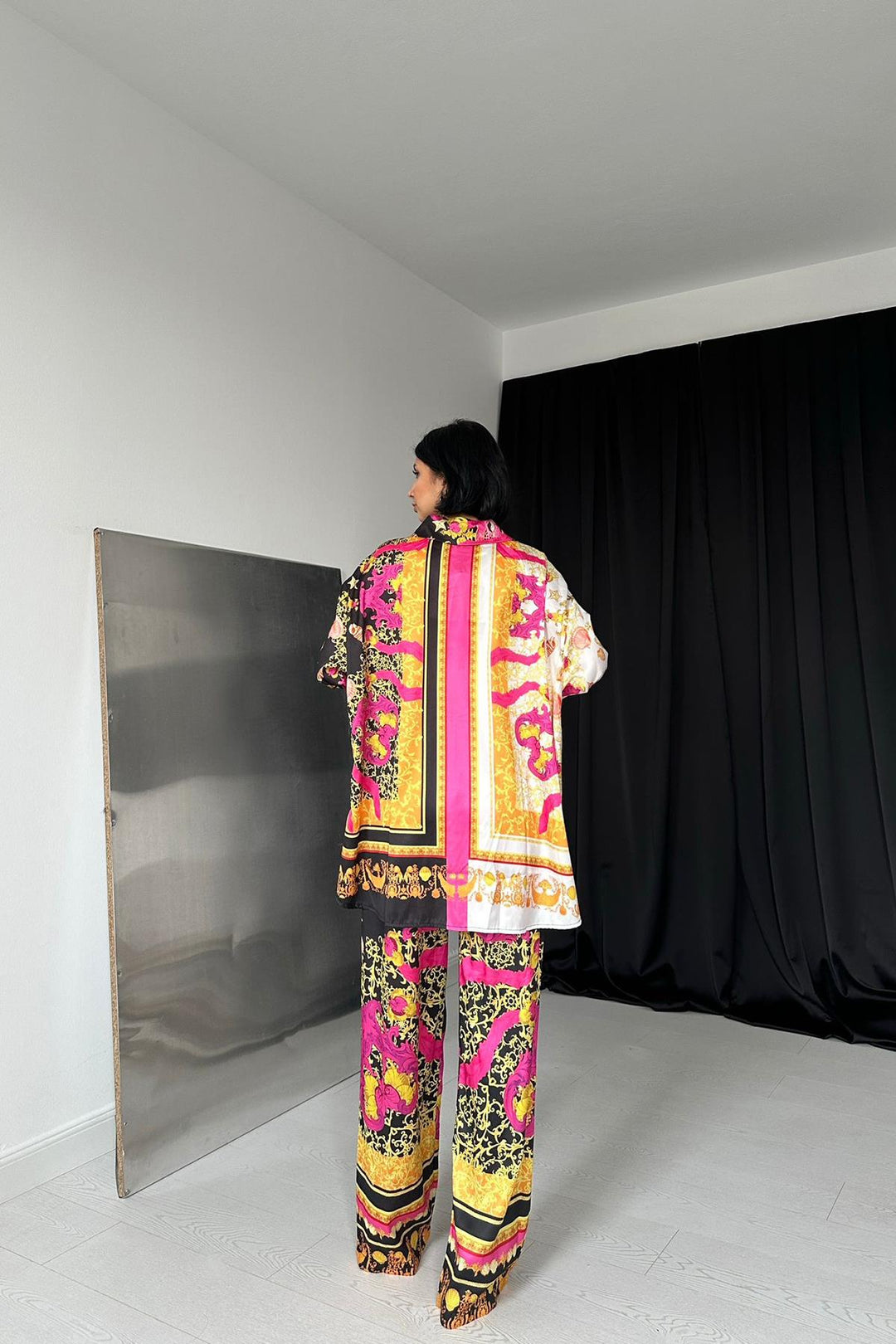ELS Shirt and Patterned Pants Set - Colorful - Calexico