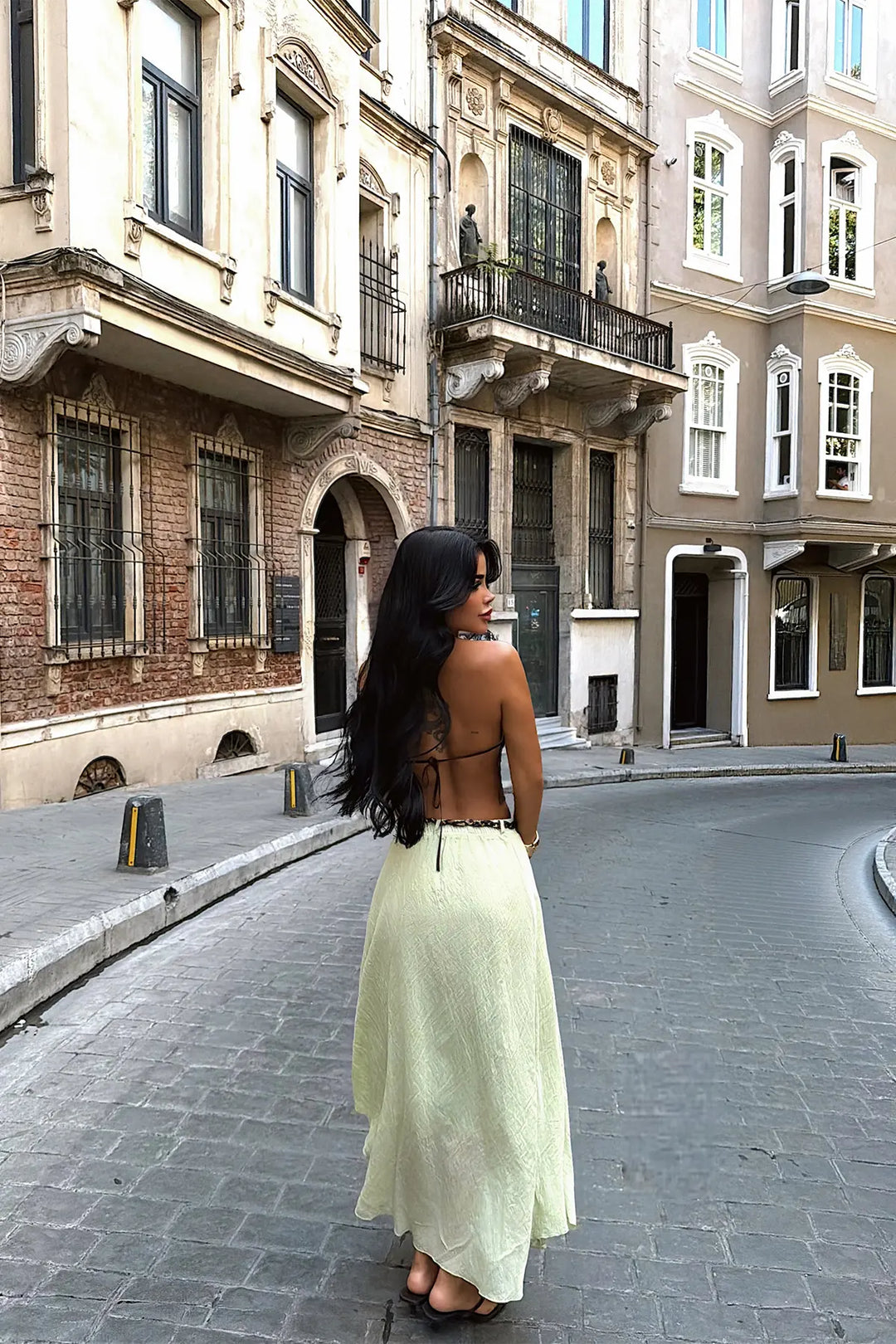 EYY Women Green Belt Detail Skirt - Spartanburg