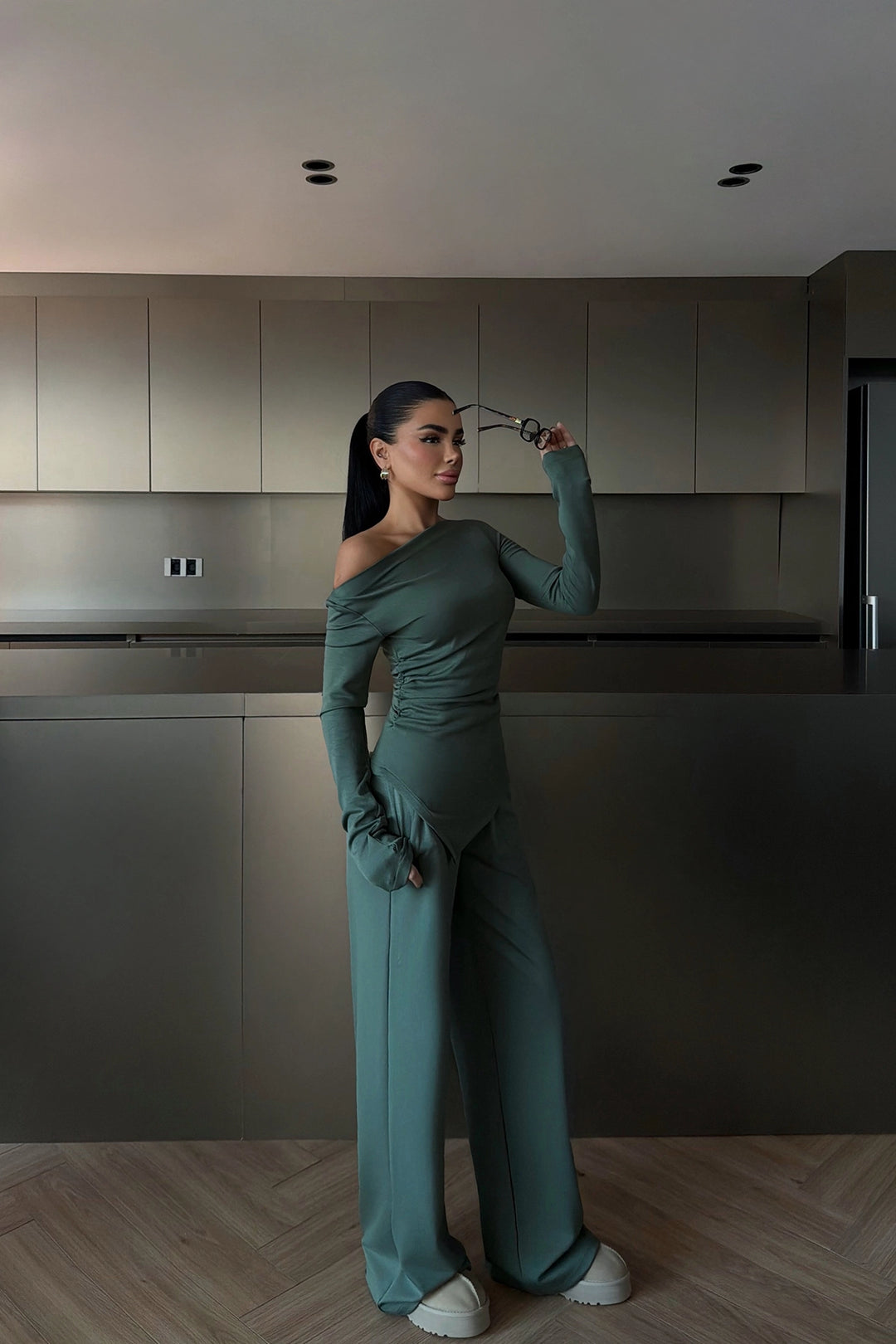 EYY Women Green Borelli Suit - Lacey