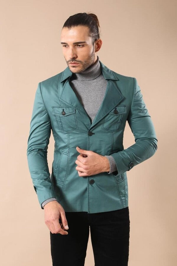 WSS Green Cotton Trench Coat  - Bălţi