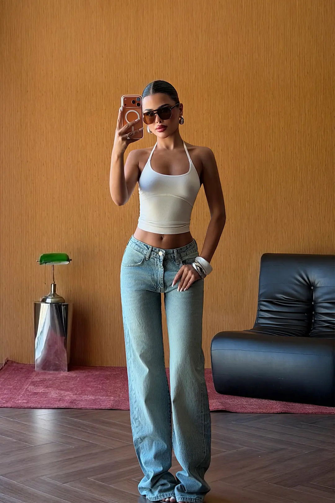 EYY Women Green Distressed Denim Jeans - Santa Monica