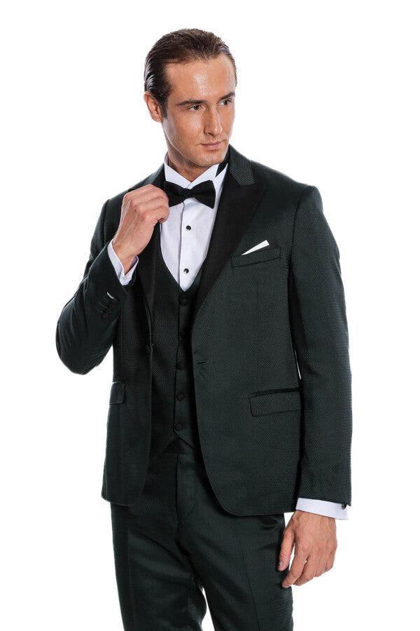 WSS Green Modeled Lapel Tuxedo  - Acharnés