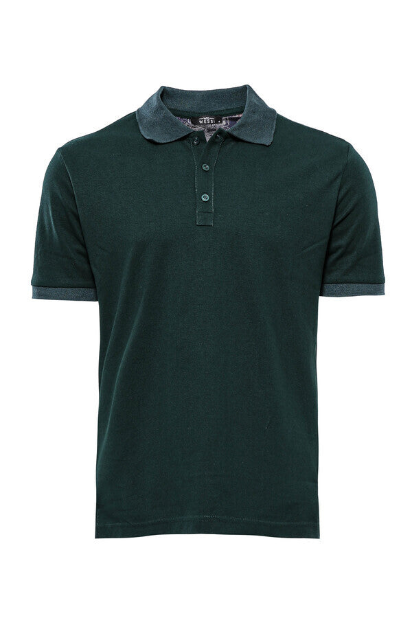 WSS Green Oxford Polo Collar T-shirt  - Singen