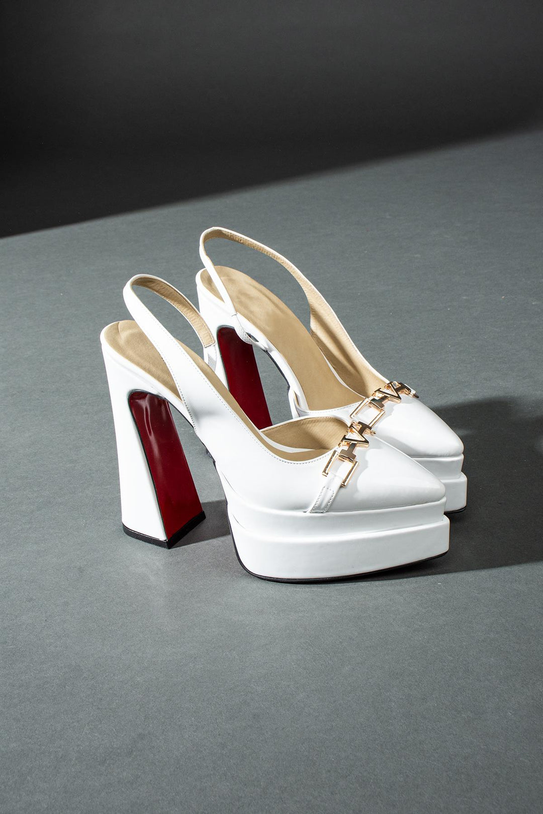 DSM Greta White Platform Heel Women's High Heels - Rowland Heights