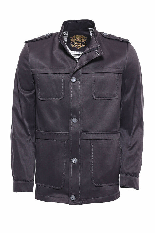 WSS Grey Men's Coat Jacket  - Celle