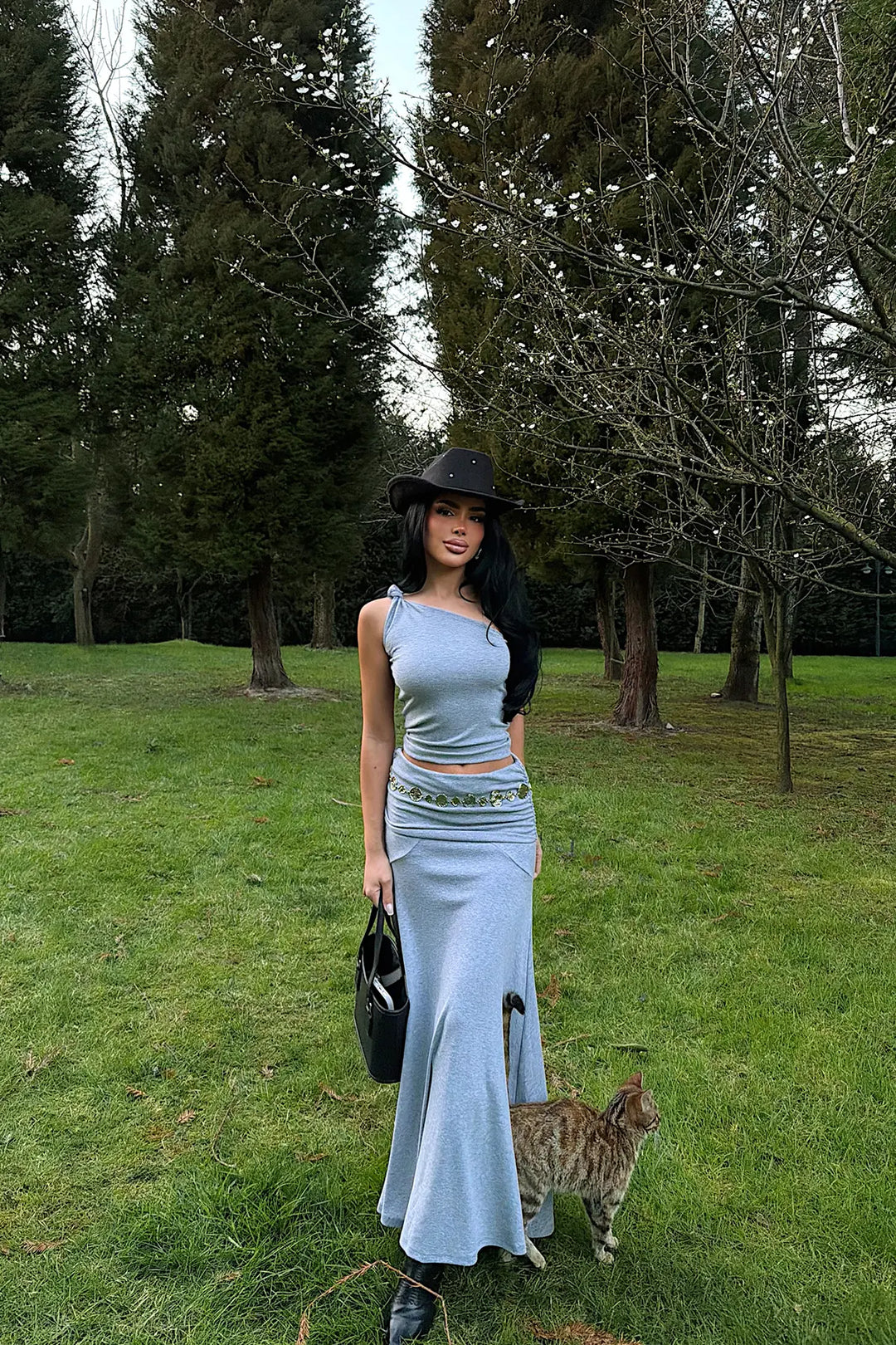 EYY Women Grey Skirt Set - Ciudad Lázaro Cárdenas