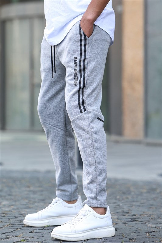MDX Gray Printed Jogger Sweatpants 5476 - Pervomaisk