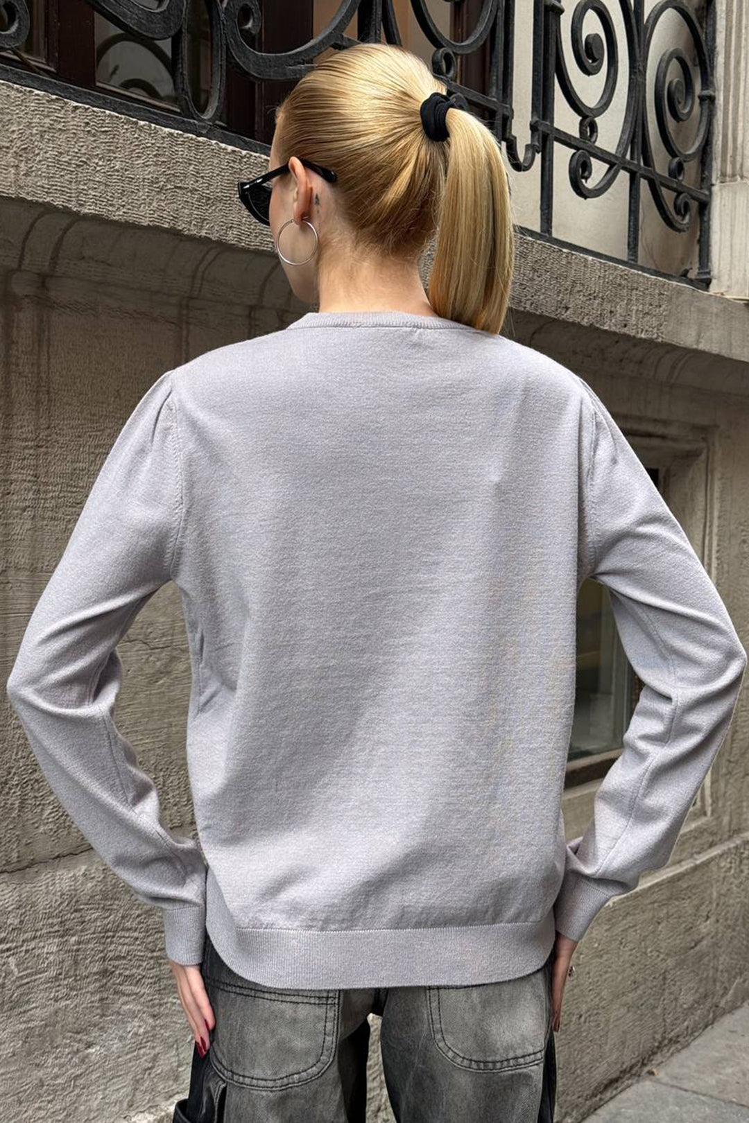 Gray Buttoned Turtleneck Cardigan BCHZCK-251267 - Aberdeen