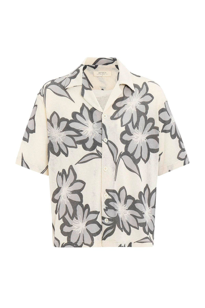 ANT Antioch Gray Patterned Men's Shirt - Klaipėda