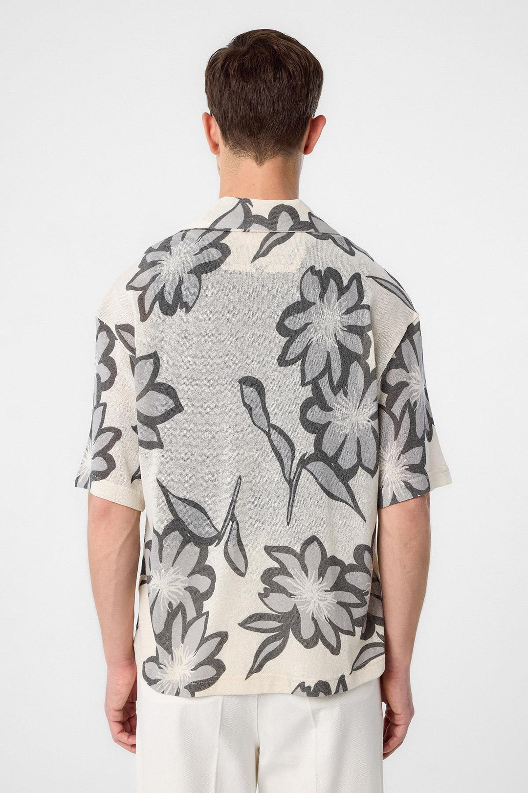 ANT Antioch Gray Patterned Men's Shirt - Klaipėda
