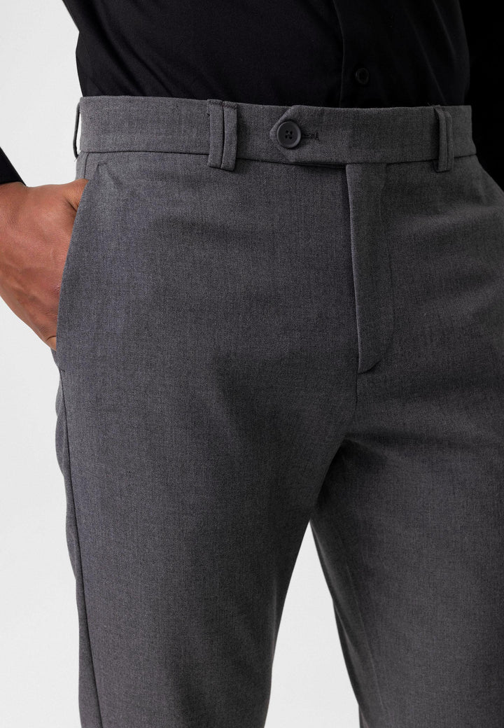 ANT Antioch Gray Men's Slim Fit Fabric Pants - Moreno Valley
