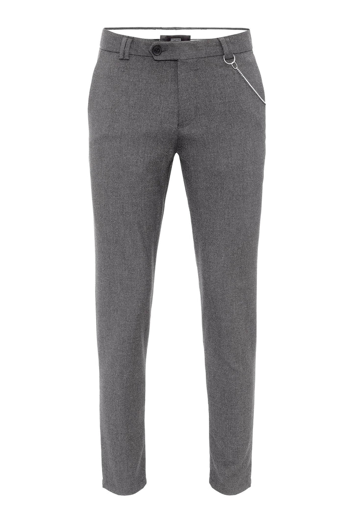 ANT Antioch Gray Men's Slim Fit Fabric Pants - Moreno Valley