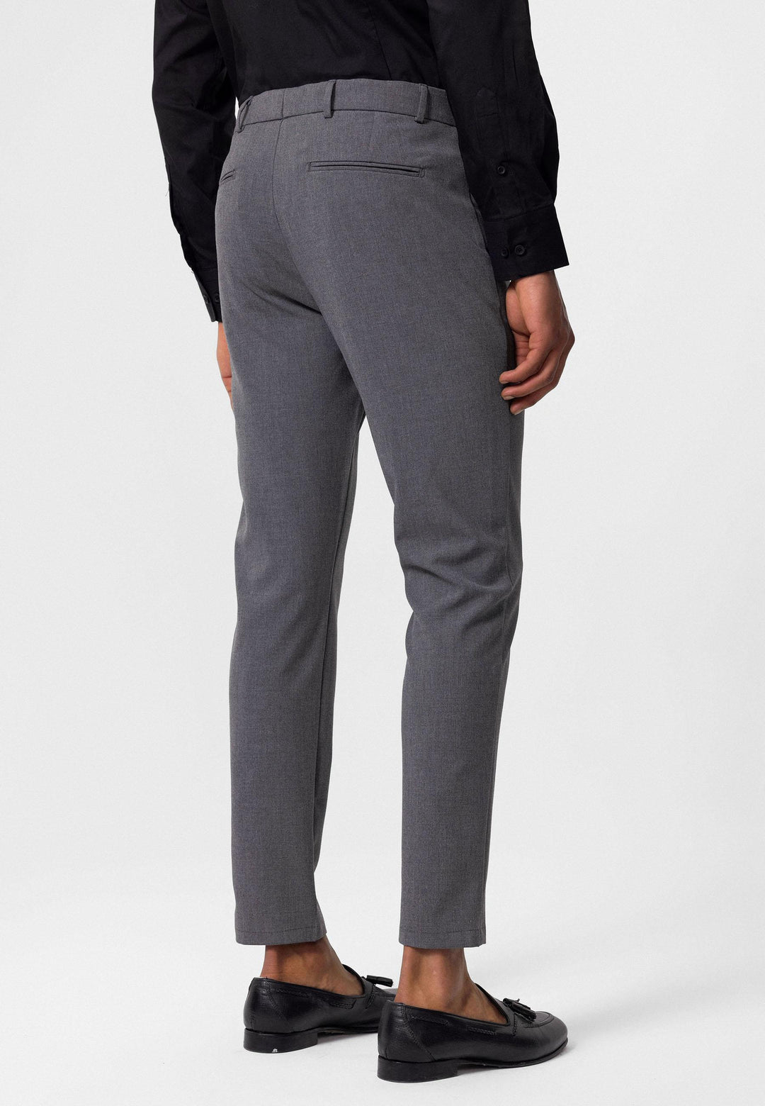 ANT Antioch Gray Men's Slim Fit Fabric Pants - Moreno Valley