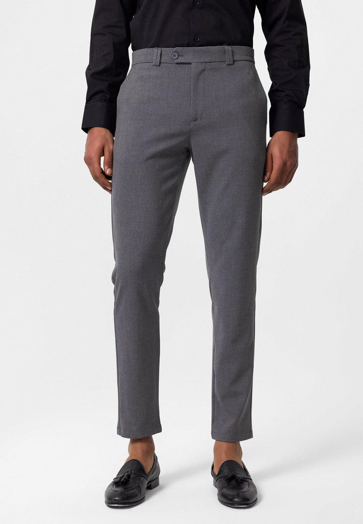 ANT Antioch Gray Men's Slim Fit Fabric Pants - Moreno Valley