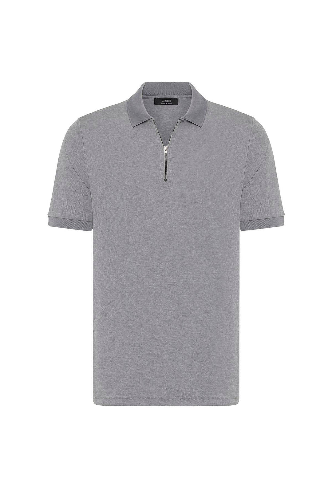 ANT Antioch Gray Zippered Regular Fit Men's T-Shirt - Pordenone