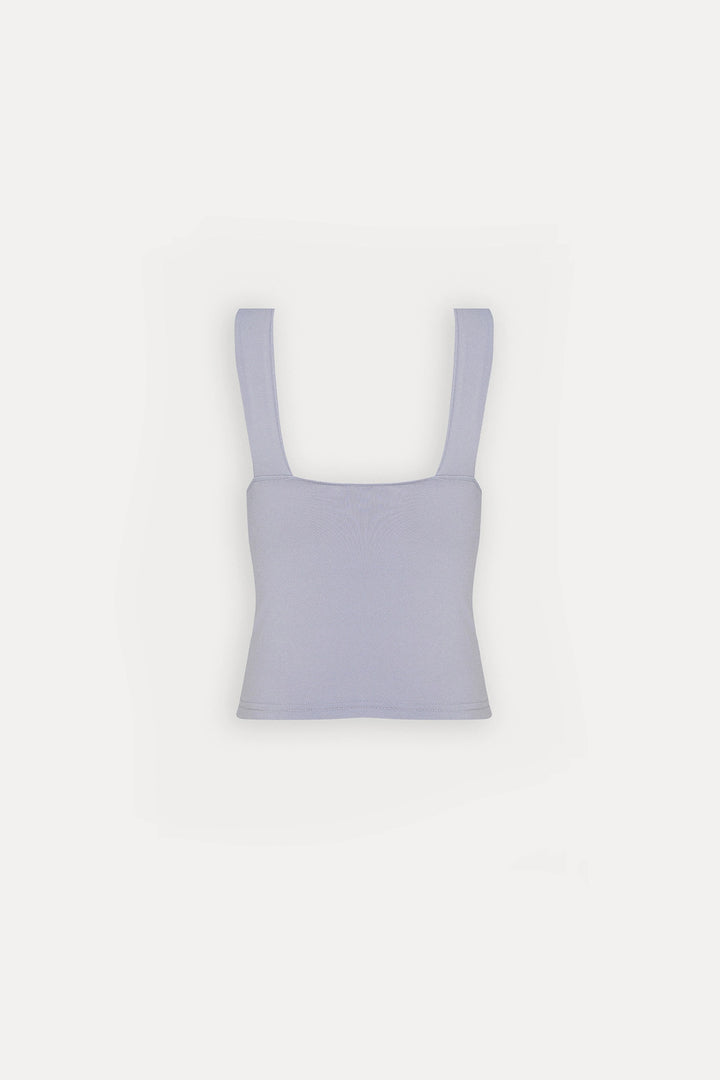 EYY Women Gray Rose Detail Crop Top - Munich