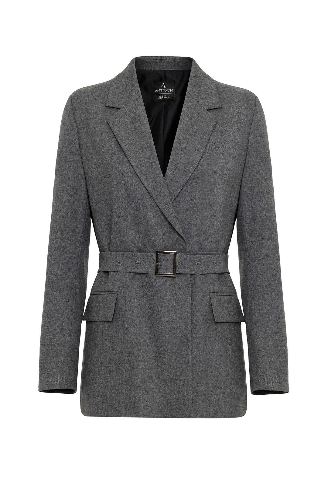 ANT Antioch Gray Women's Belted Blazer Jacket - Toms River