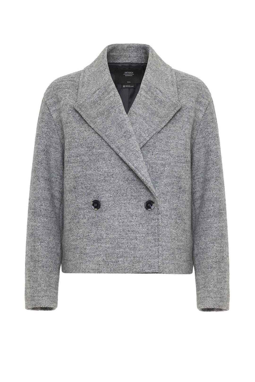 ANT Antioch Gray Women's Wool Blend Double-Breasted Coat - Pirna